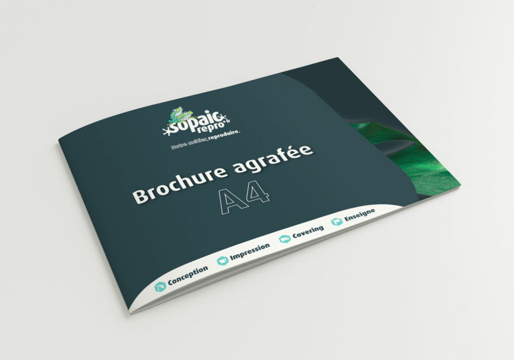 Brochure agrafée