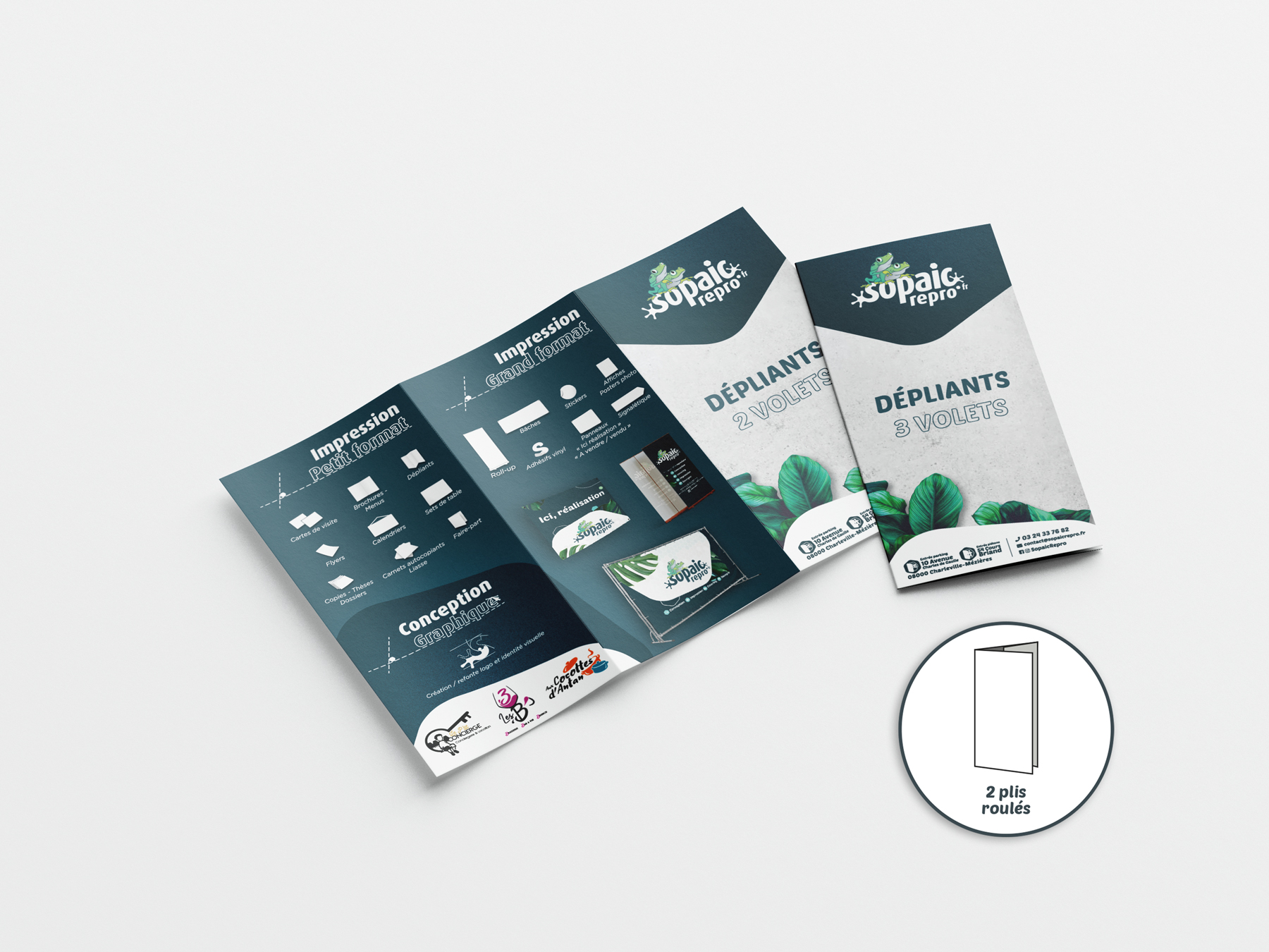 Dépliant 3 volets