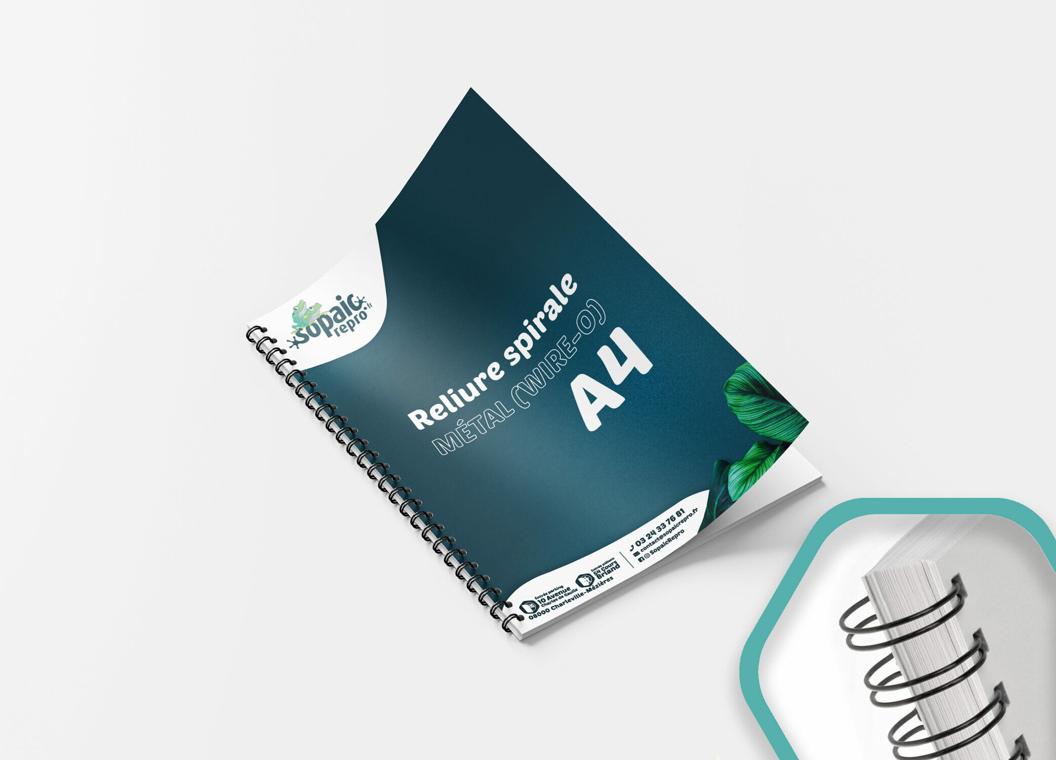 Reliure spirale métallique