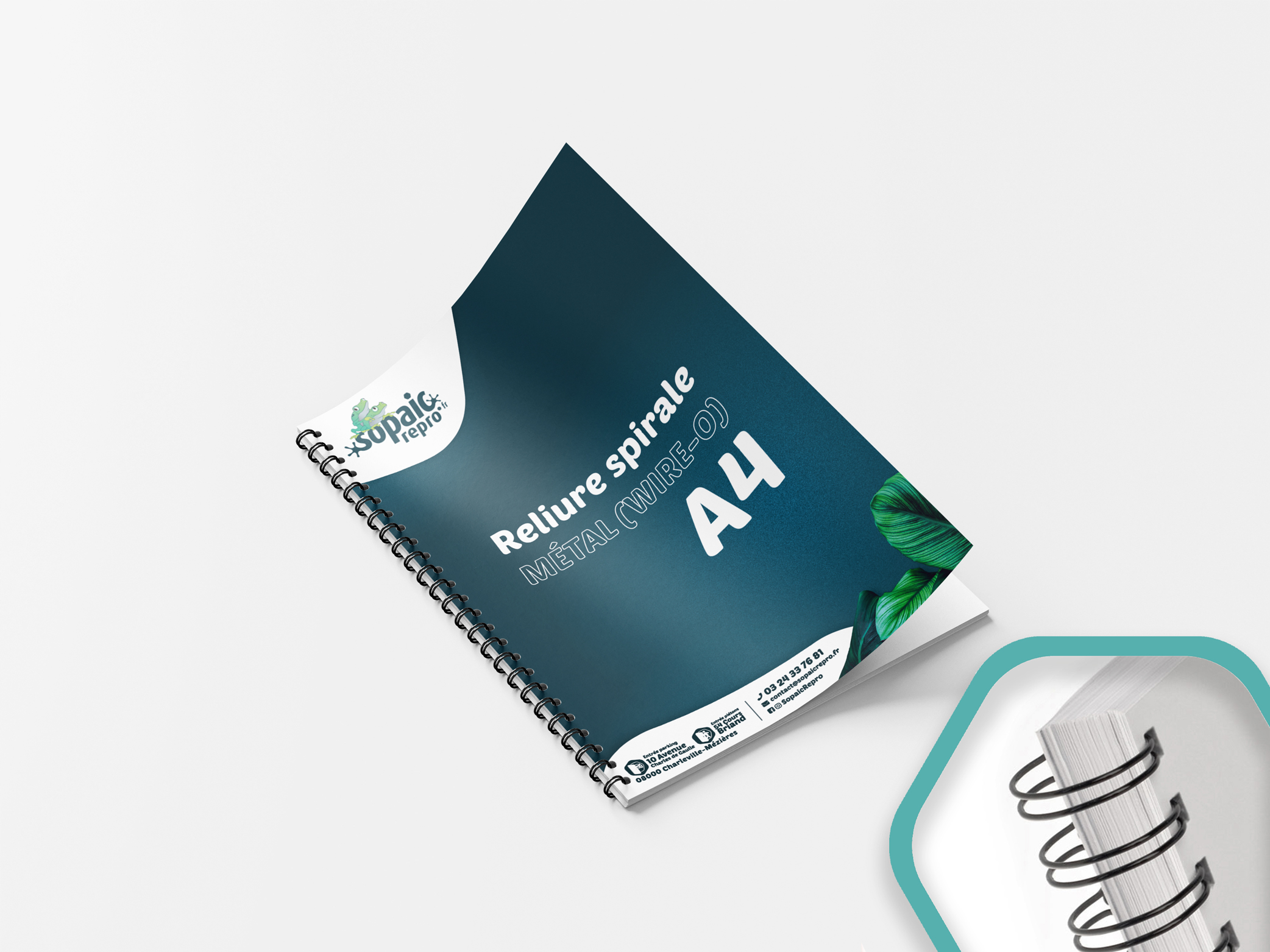 Reliure spirale métallique