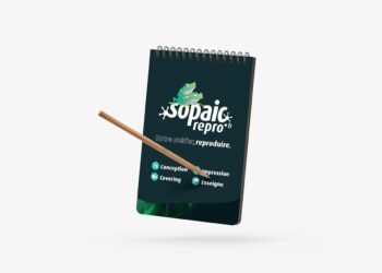 Bloc notes spirale avec couverture