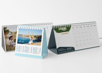Calendrier chevalet à spirale