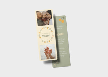 Marque-page-Faire-part-Bapteme