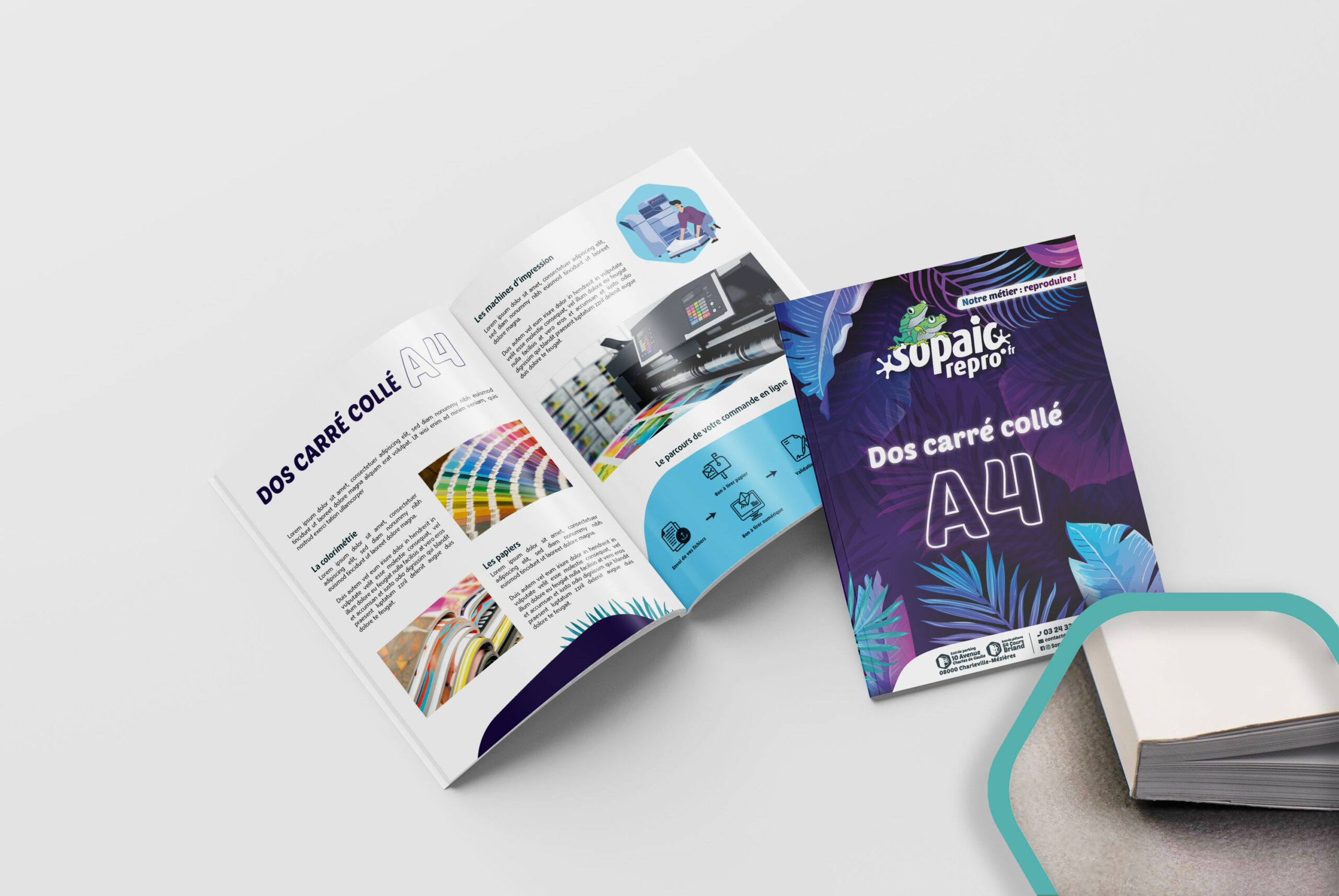 Livre dos carré collé