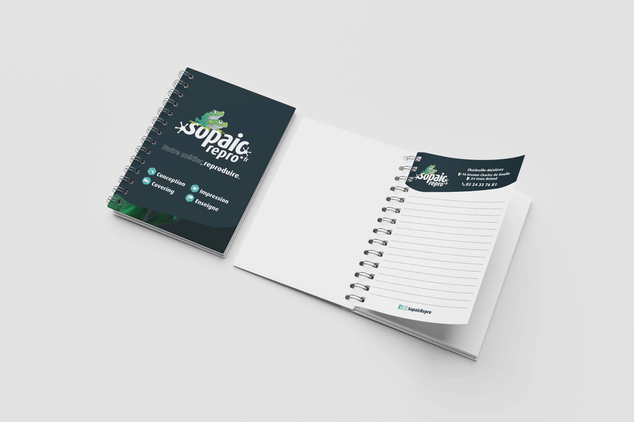 Bloc-notes à spirale