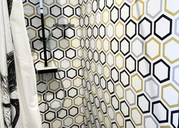 Credence-de-douche-motif-colore